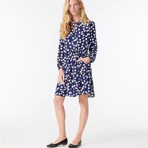 NWT J Crew Floral Scattered Peony Dress Size MP